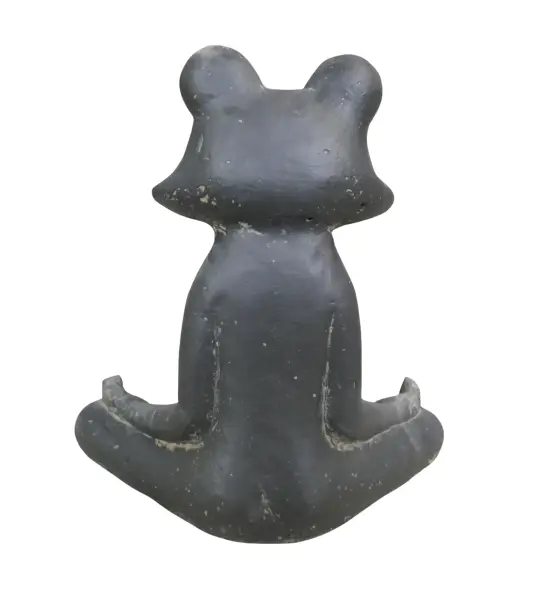 Product image 3 of the product “meditation frog, 30 cm high, antique finish ”